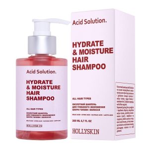 HOLLYSKIN - Kyselinový šampon pro hloubkovou hydrataci pokožky hlavy a vlasů -  SLEVA 50%
