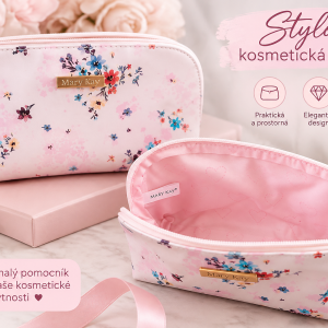 MARY KAY - Elegantní kosmetická taštička s květinovým vzorem